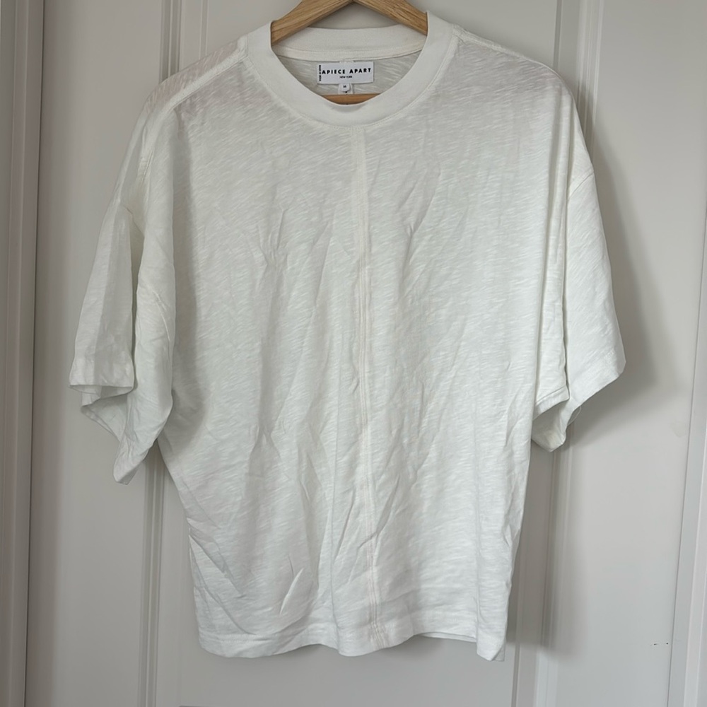 Apiece Apart white Short Sleeve Tee